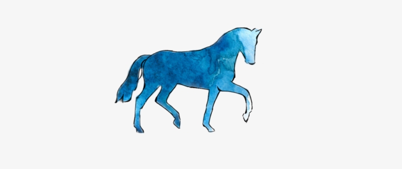 Prancing Watercolor Pones - Stallion, transparent png download