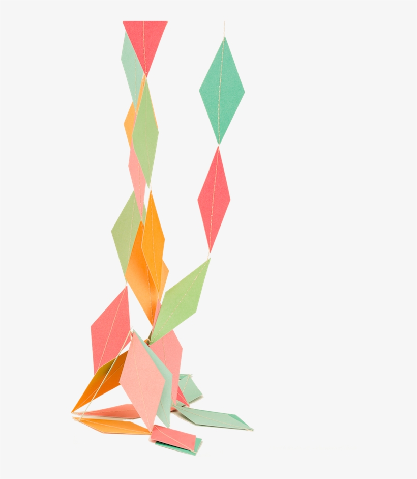 Harlekin Paper Garland, Small - Paper Garland Png, transparent png download