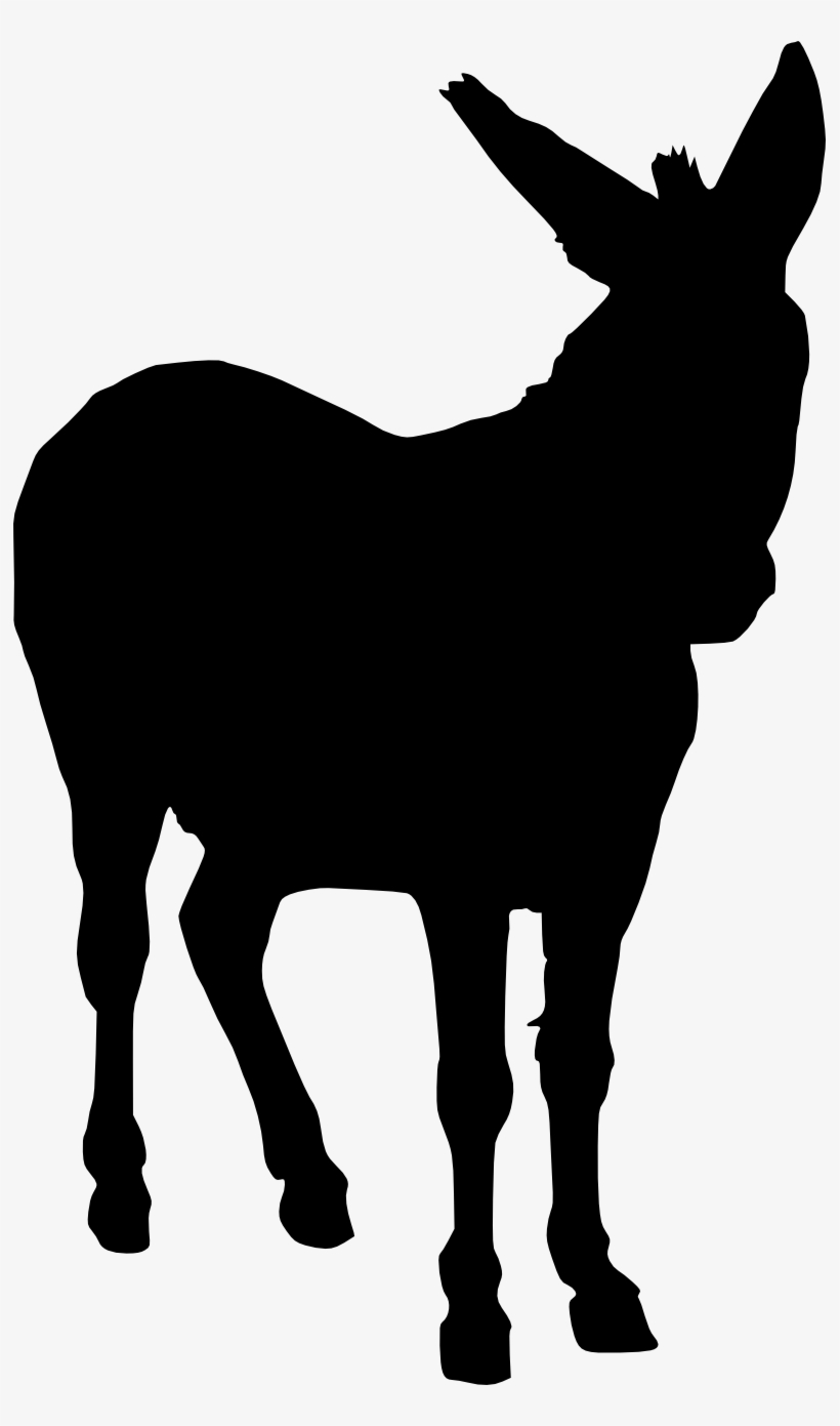 5 Donkey Silhouettes - Donkey Silhouette Clip Art, transparent png download