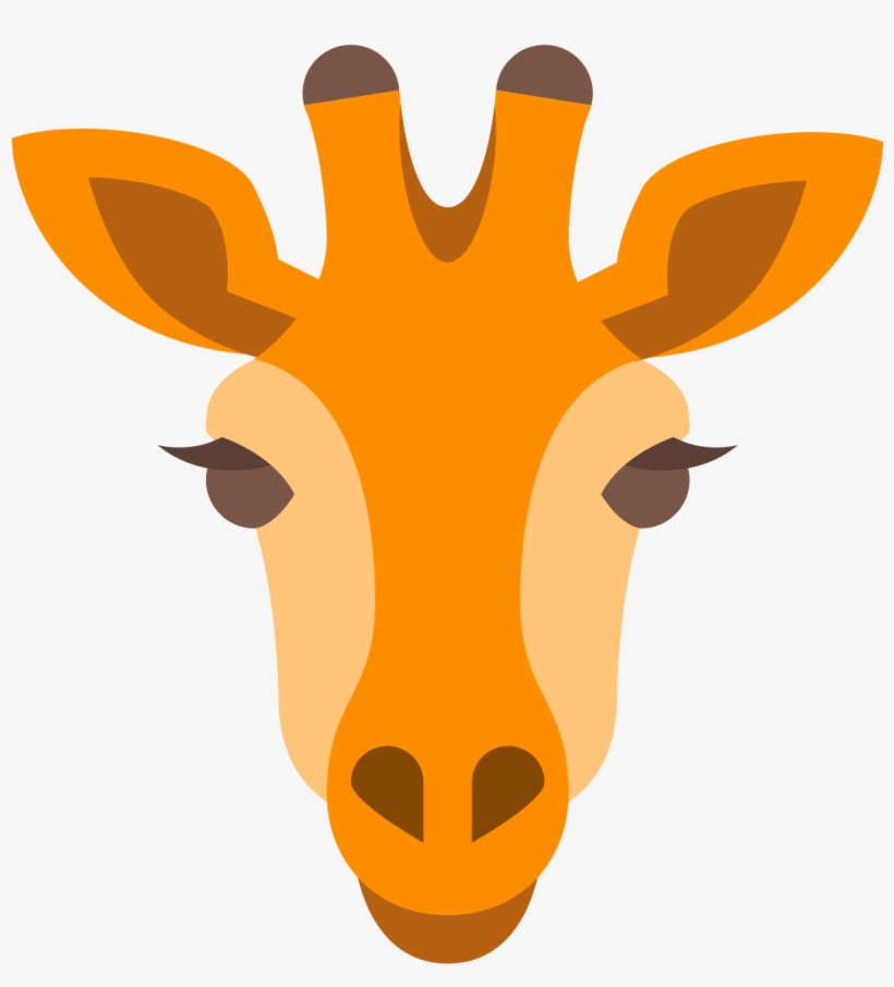 This Icon Is Depicting A The Head Of A Giraffe And - Giraffe Symbol, transparent png download