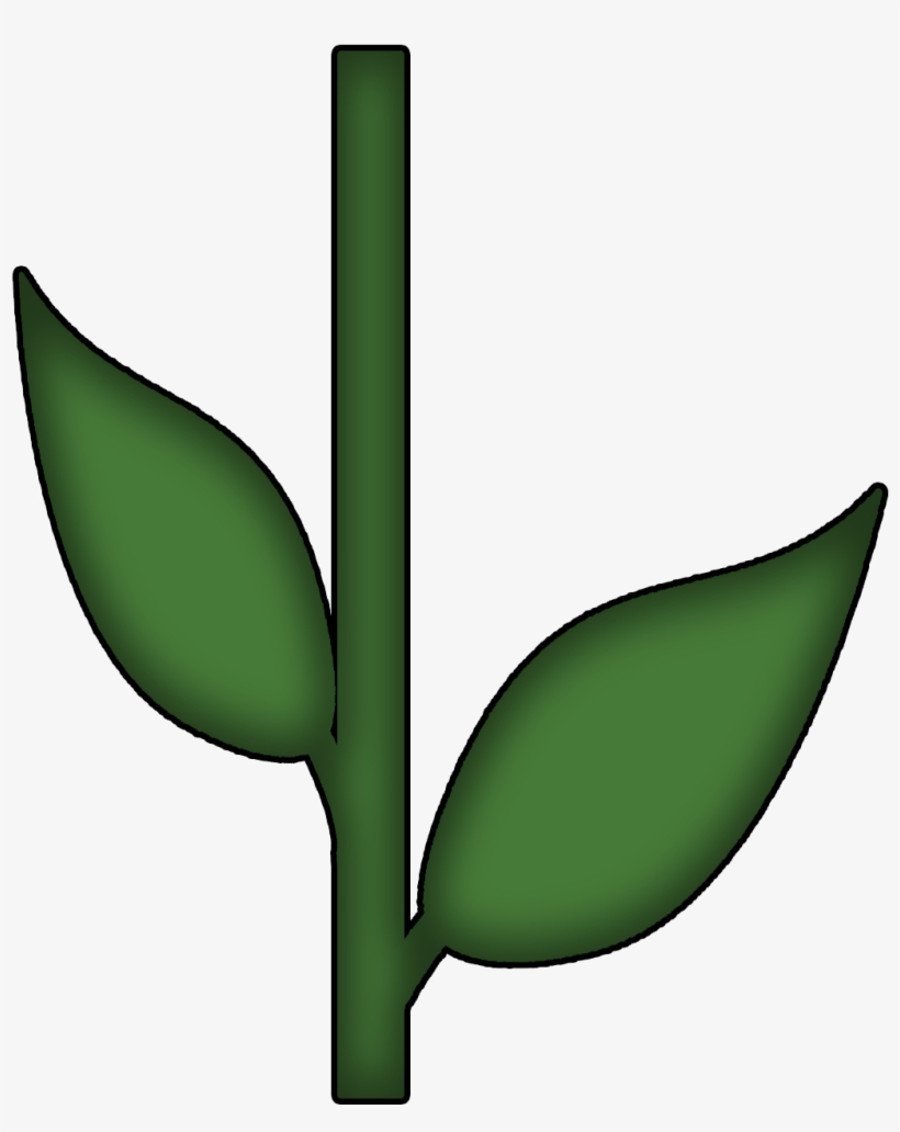 Stem - Flower Stem And Leaf, transparent png download