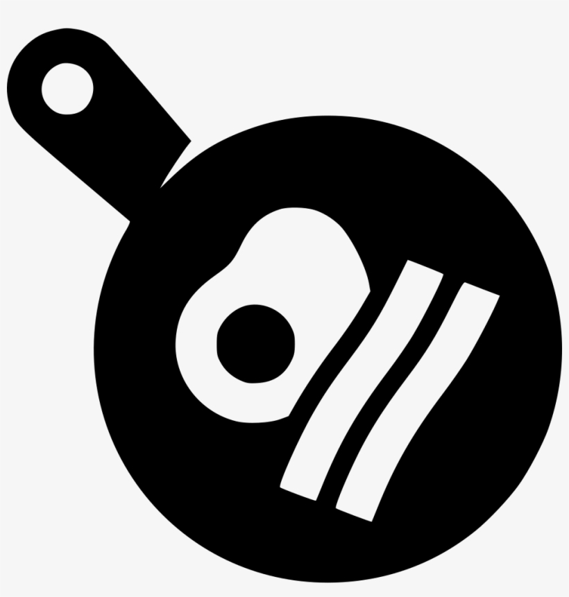 Pan Frying Eggs Bacon Breakfast Comments - Fish Fry Icon, transparent png download