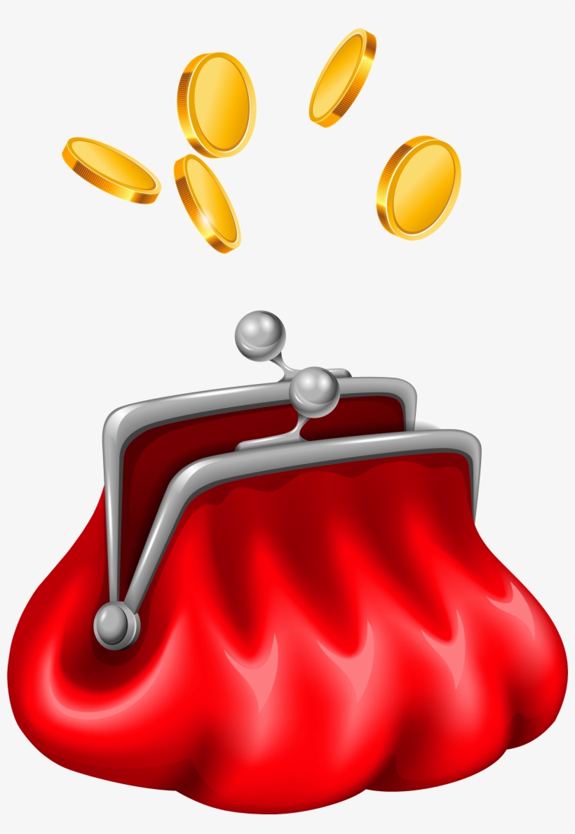 Money Bag United States Dollar Clip Art - Coin Purse Clipart, transparent png download