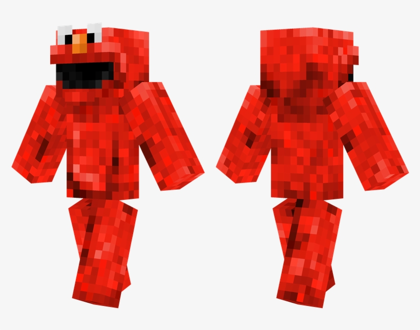 Elmo - Elmo Minecraft Skin, transparent png download
