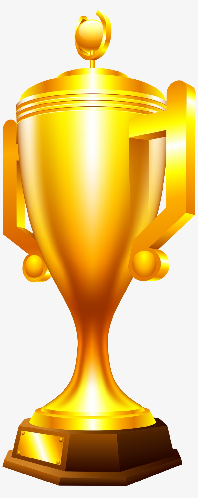 Gold Cup Trophy Png Image Golden Football Cup Png PNG Image