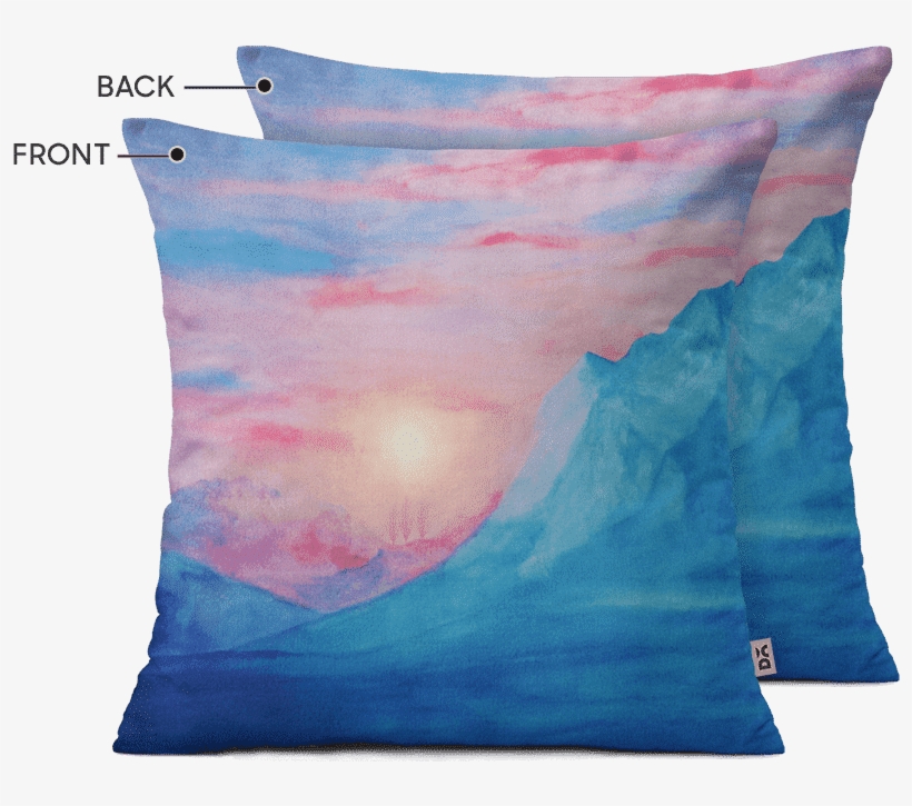 Dailyobjects Pastel Vibes Watercolor 2 12" Cushion - Cushion, transparent png download