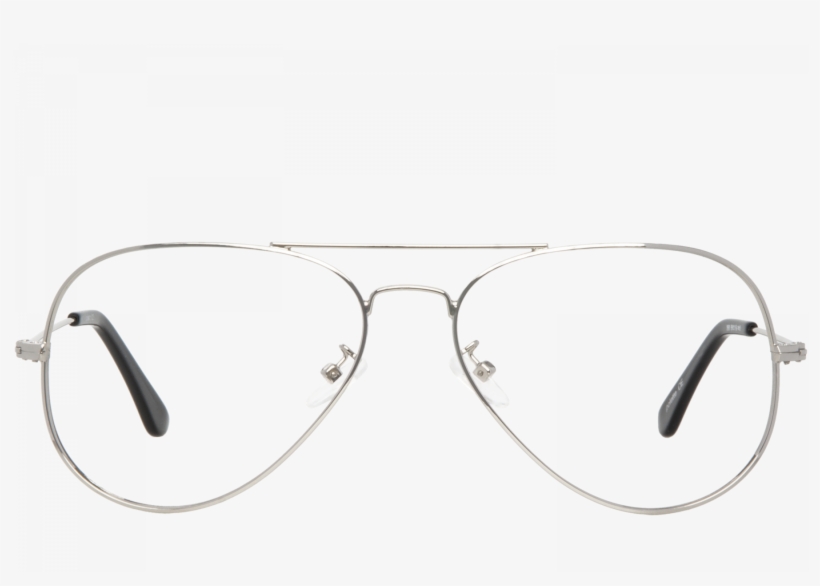 Eliot Silver Aviator Glasses - Shadow, transparent png download