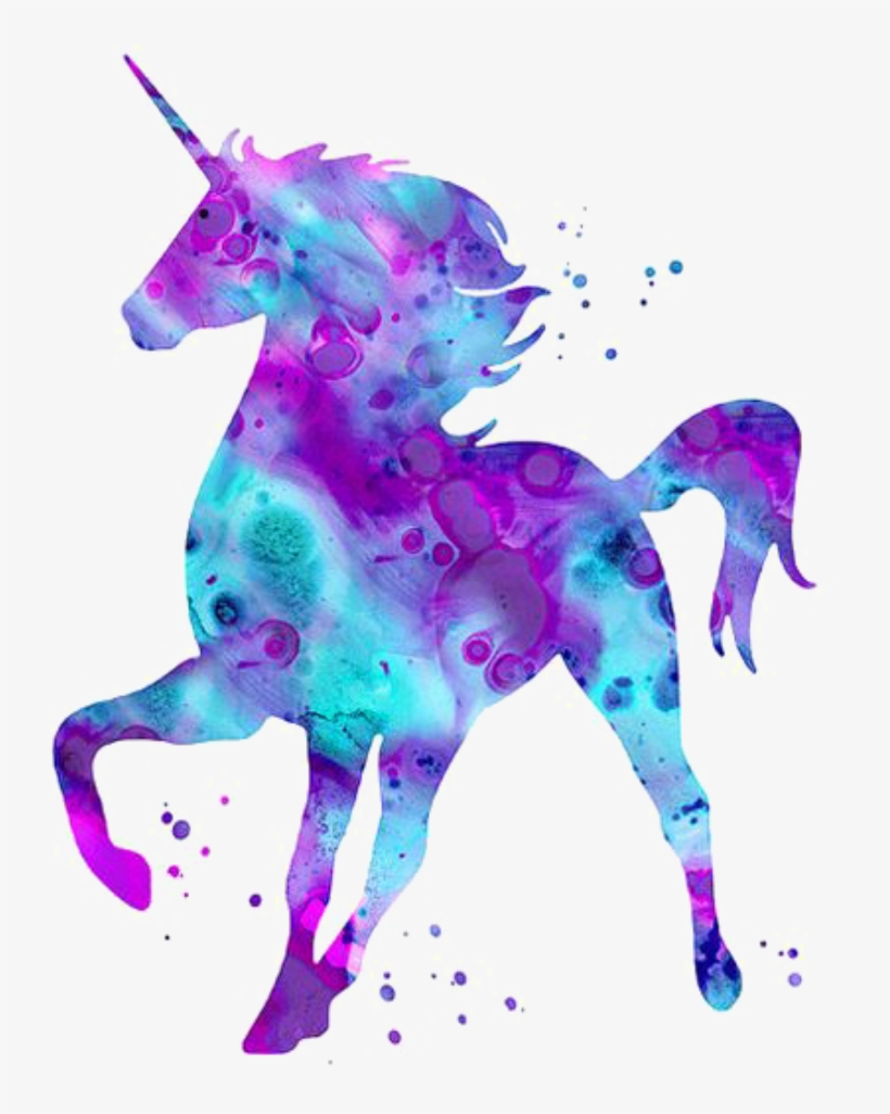 Reportar Abuso - Pink Purple Blue Unicorn, transparent png download