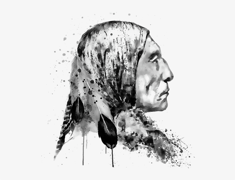 Bleed Area May Not Be Visible - Native American From Side, transparent png download
