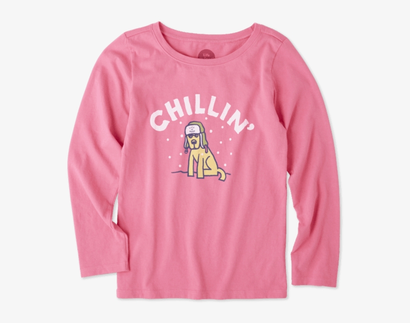 Girls Chillin' Rocket Long Sleeve Crusher - Long-sleeved T-shirt, transparent png download