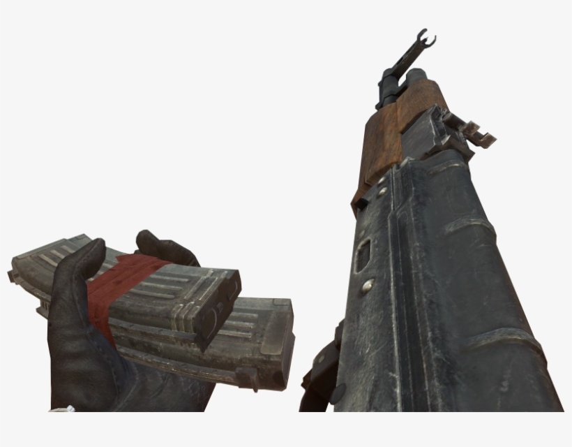 Ak-47 Dual Mag Reloading Bo - Video Game, transparent png download