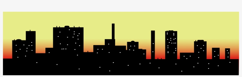 City Skyline Clipart - City Scape Clip Art, transparent png download