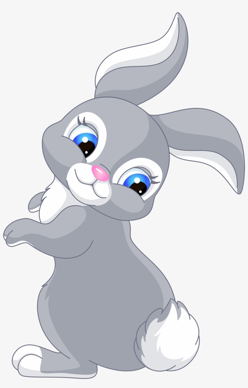 Rabbit Cute Bunny Cartoon Clip Art Image Voda Kindergarten - Bunny Cartoon, transparent png download