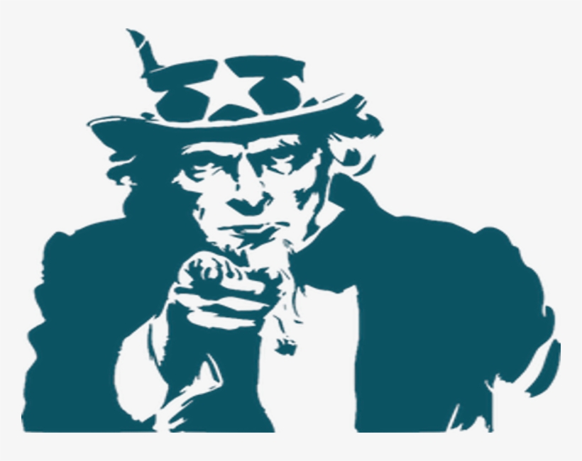 Hate Taxes But Love Refunds - Uncle Sam I Want You Clip Art, transparent png download