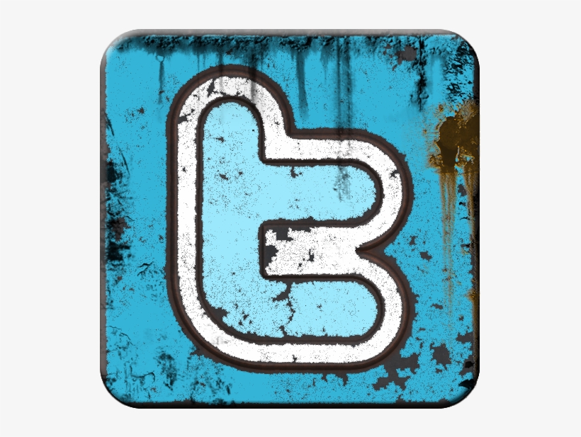 Grunge Twitter Icon, transparent png download