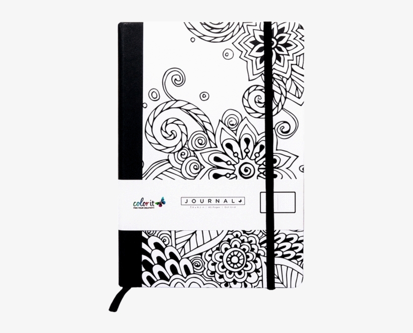 Tangle Doodles A5 Notebook Journal 160 Dot Grid Pages - Tulip 35090 Colorme Marker Box Kit, transparent png download