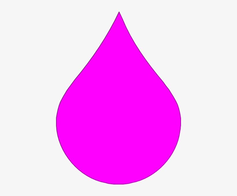 Pink Rain Drop Clip Art At Clker - Pink Rain Drop, transparent png download