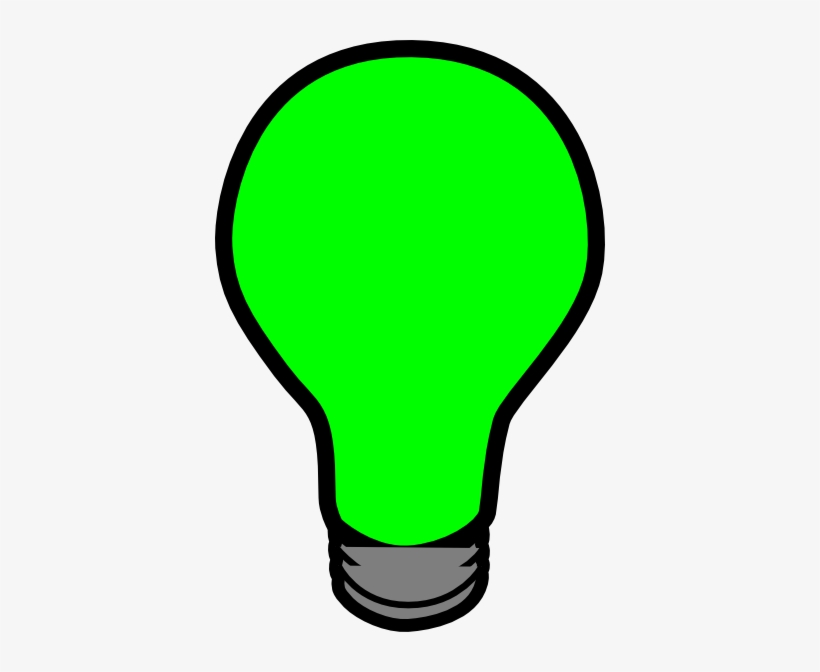 Clip Art At Clker Com Vector Online - Light Bulb Green Clipart, transparent png download
