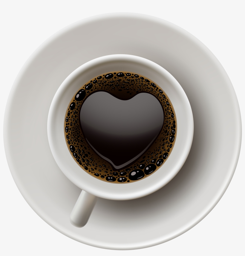 Coffee With Heart Png Clip Art - Coffee Heart Png, transparent png download