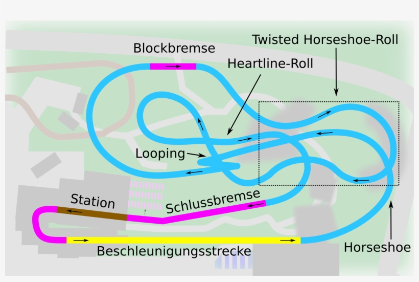 Open - Blue Fire Megacoaster Layout, transparent png download