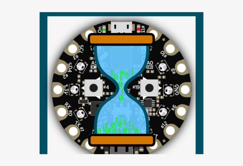 Circuit Playground Hourglass - Playground Circuit, transparent png download