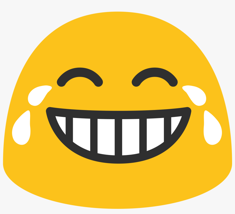 But When You're Miles Away, Emojis Do The Job Just - Android Laughing Crying Emoji, transparent png download
