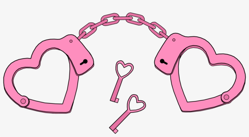Heart Handcuffs Clipart - Heart Handcuff Clipart, transparent png download