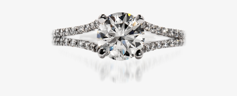 Hearts On Fire - Felicity Split Shank Solitaire, transparent png download