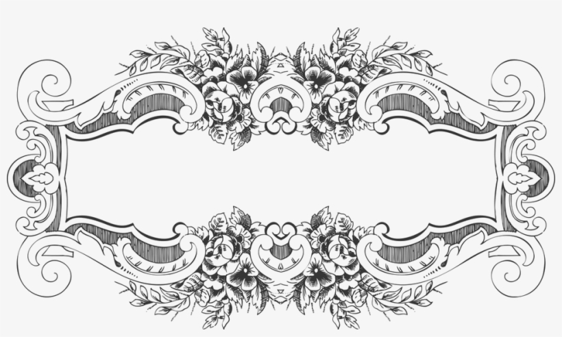 Thumb Image - Vintage Floral Border, transparent png download