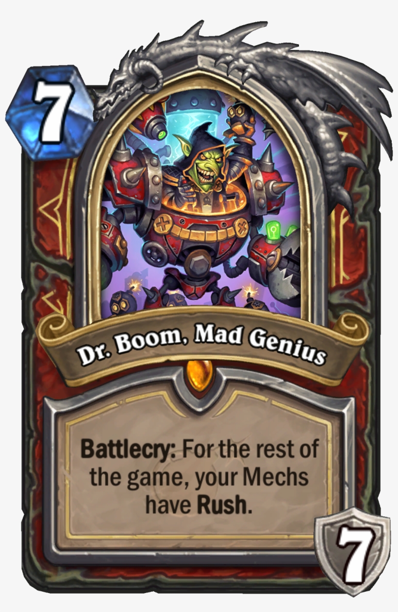 Dr Boom Mad Genius Png Image - Hearthstone Dr Boom Mad Genius, transparent png download