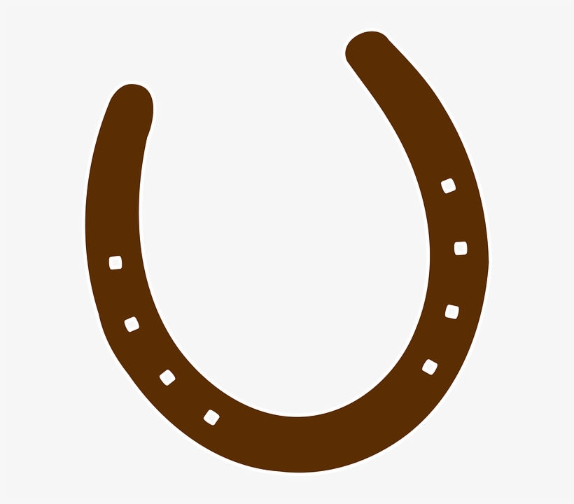 Cowboy Brown Horseshoe Clip Art - Brown Horseshoe, transparent png download