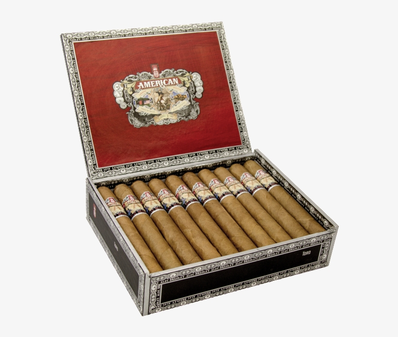 Americanclassic Openedright - Alec Bradley American Classic Toro Cigars Box, transparent png download