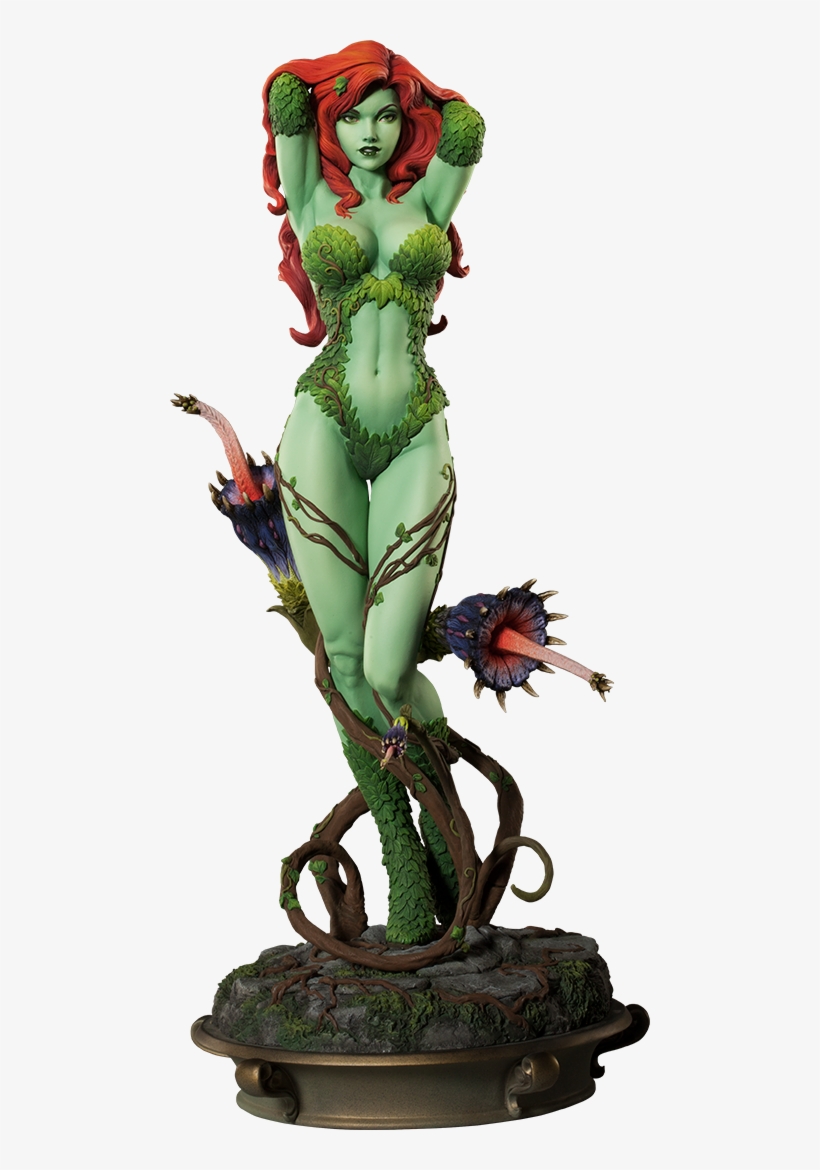 21" Dc Comics Premium Format™ Figure Poison Ivy - Poison Ivy Green Premium Format, transparent png download