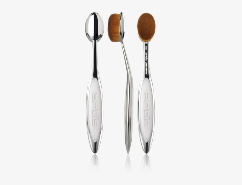 Elite Mirror Oval 6 3 View With Reflections - Artis Elite Mirror Oval 6 Brush, transparent png download
