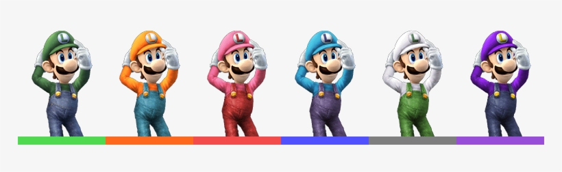 Luigi Palette - Super Smash Bros Brawl Luigi, transparent png download