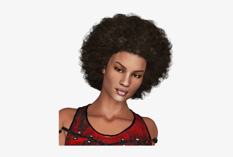 Lady-afro - Portable Network Graphics, transparent png download