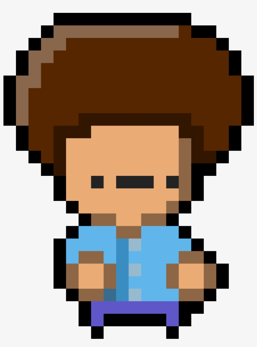 Bob Ross - Pixel Art Alien Png, transparent png download