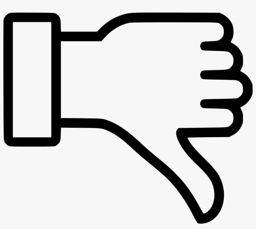 Thumbs Down - - Hand, transparent png download
