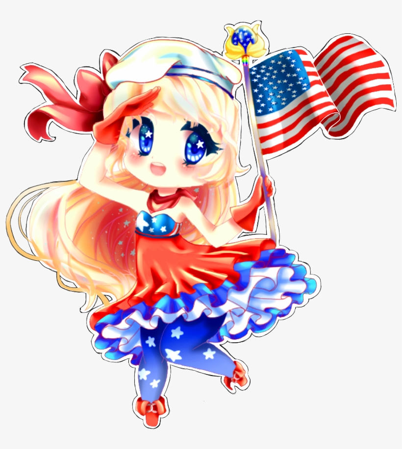 Happy 4th Of July By Hatsunesnow On Deviantart - Anime 4th Of July, transparent png download