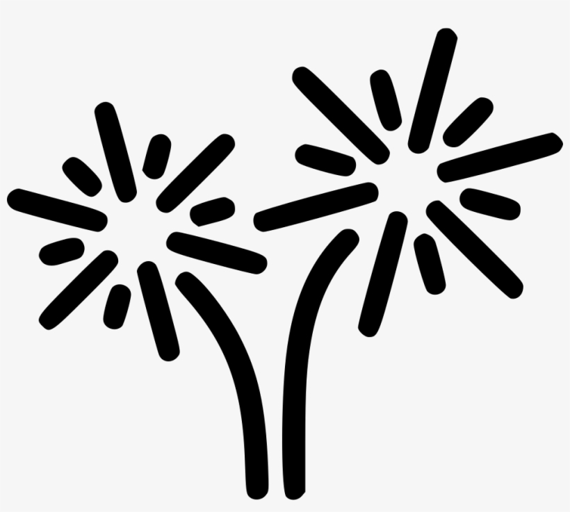 Fireworks Salut Celebration Comments - Sparkler Illustration, transparent png download