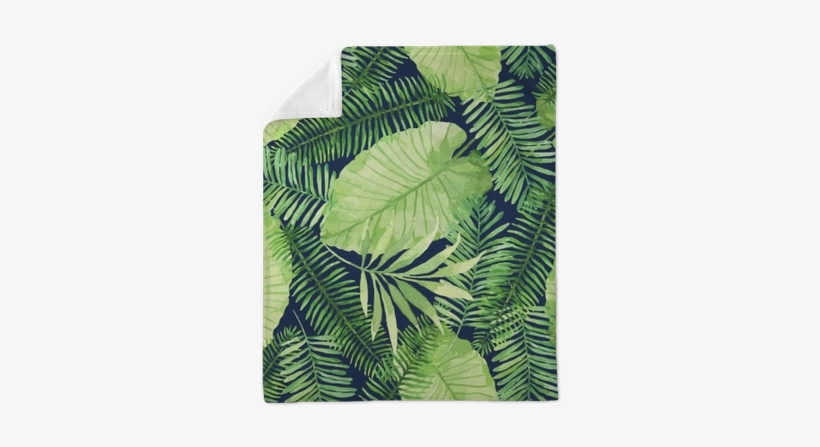 Tropical Seamless Pattern With Leaves - Tropical Seamless Pattern, transparent png download
