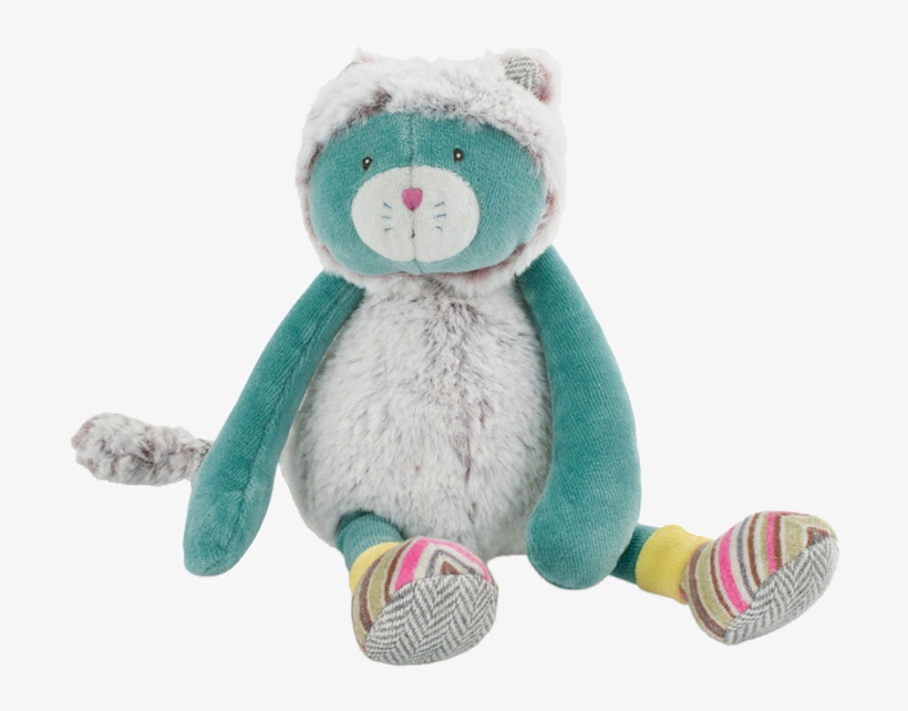 Moulin Roty Les Pachats 'tiny Chacha' Blue Cat - Collection Les Pachats, transparent png download