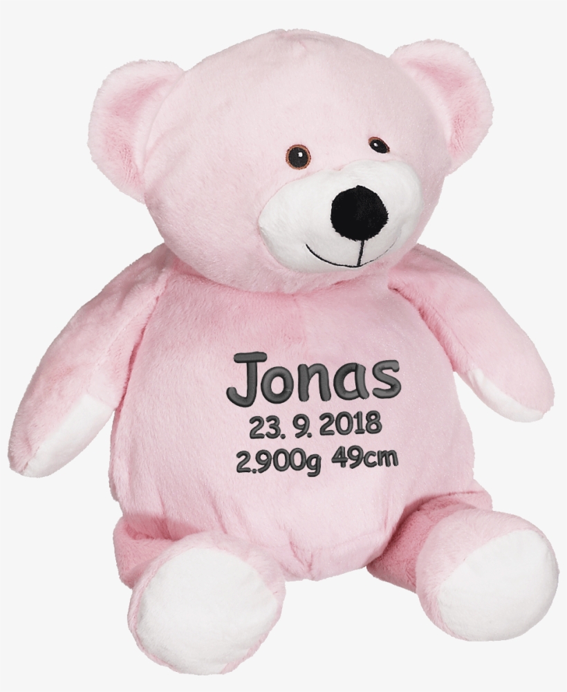 Mister Pink Buddy Bear Embroidery Blank, transparent png download