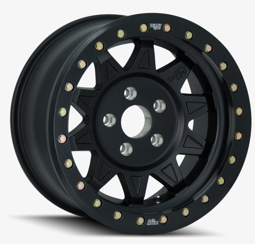 Satin Black W/ Matte Black Beadlock - Dirty Life Roadkill Dodge Ram 2500, transparent png download