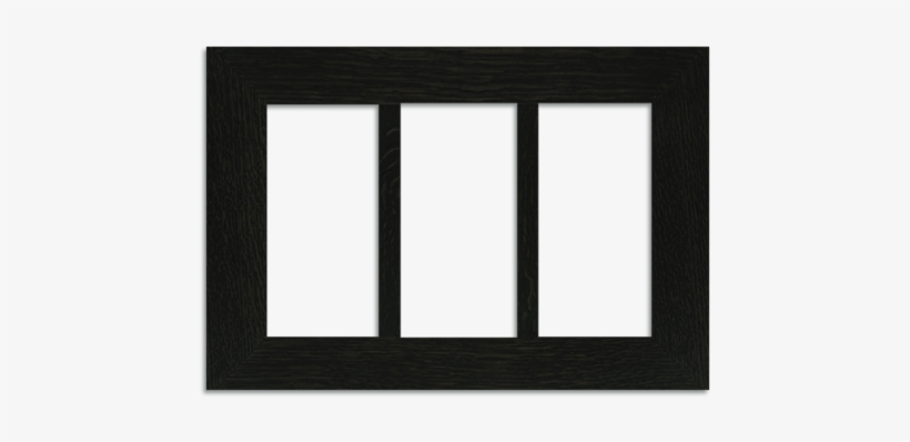 Ebony Triple 2-inch Oak Park Frame - Window, transparent png download