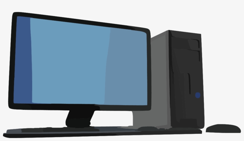 Hard Drive Image Desktop Computer With Monitor Image - Whatsapp For Pc, transparent png download