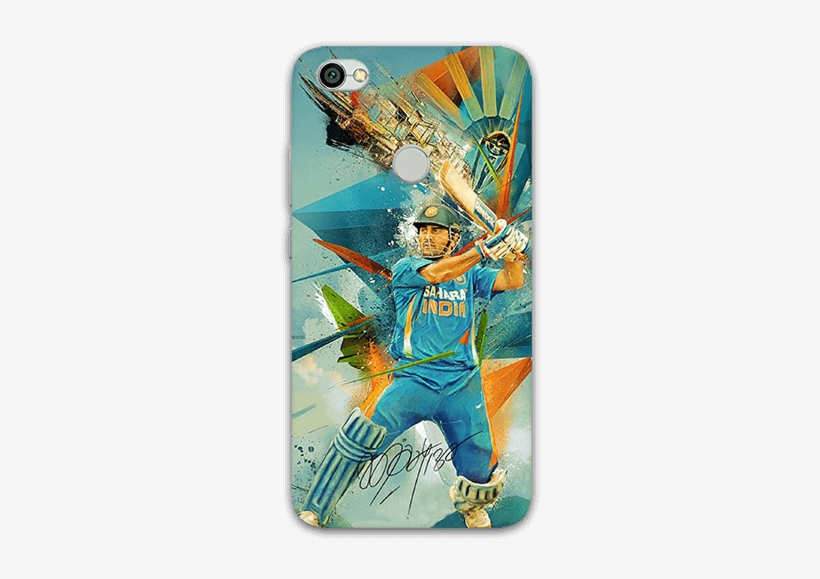 Dhoni Redmi Y1 Mobile Case - Dhoni Graphics, transparent png download