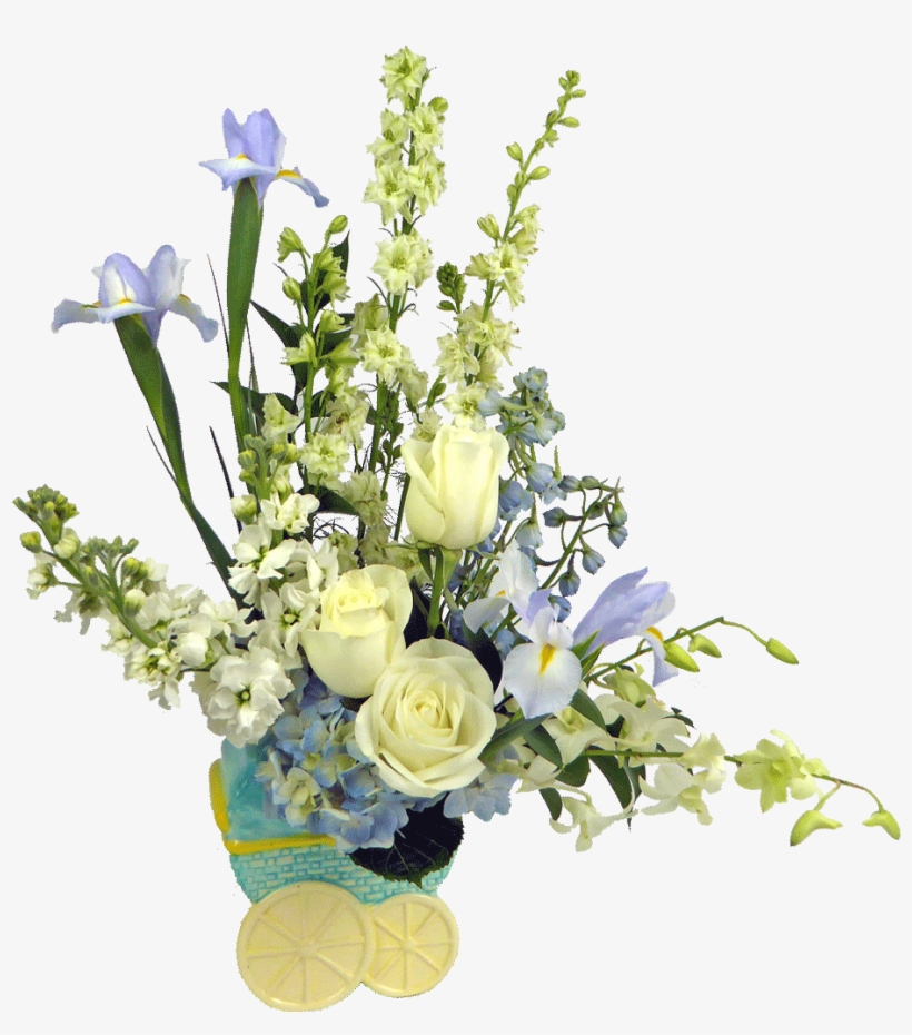 Baby Boy Carriage Bouquet - Boy, transparent png download