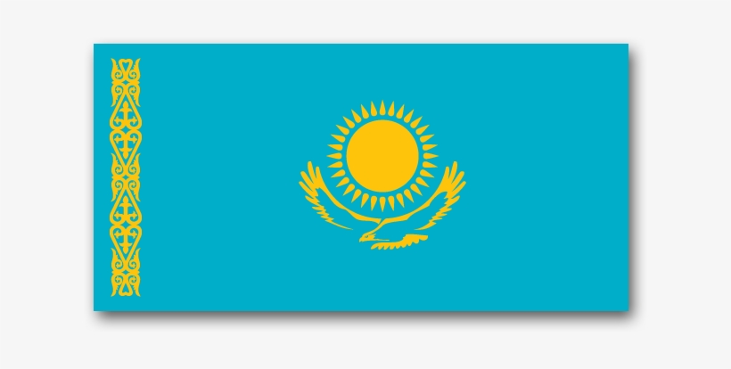 National Flag Of Kazakhstan - Kazakhstan Flag, transparent png download