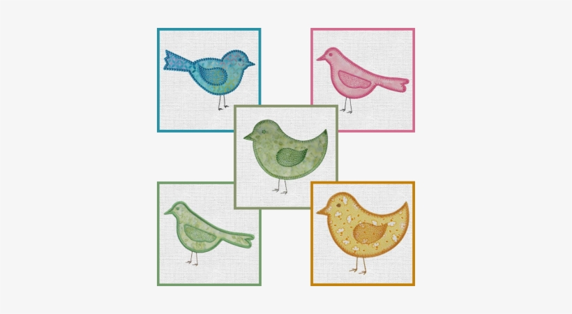 Birds Embroidery Designs Cd By Marjorie Busby - Accuquilt Go! Birds Embroidery Design Cd By Marjorie, transparent png download